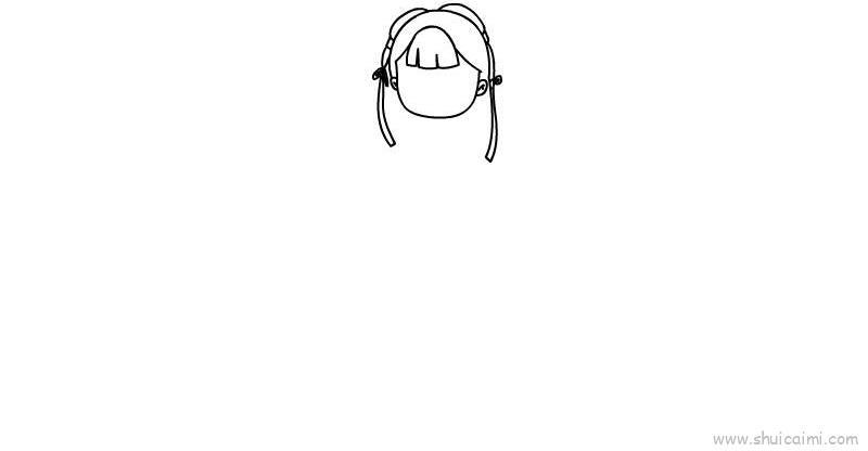 古装女孩儿童画怎么画 古装女孩简笔画好看