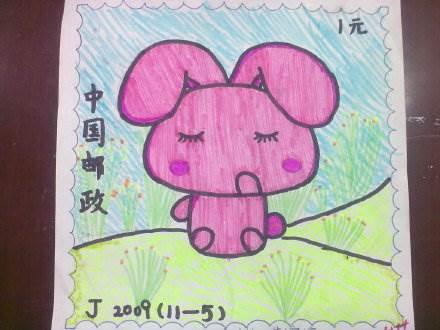 邮票简笔画 邮票简笔画儿童画