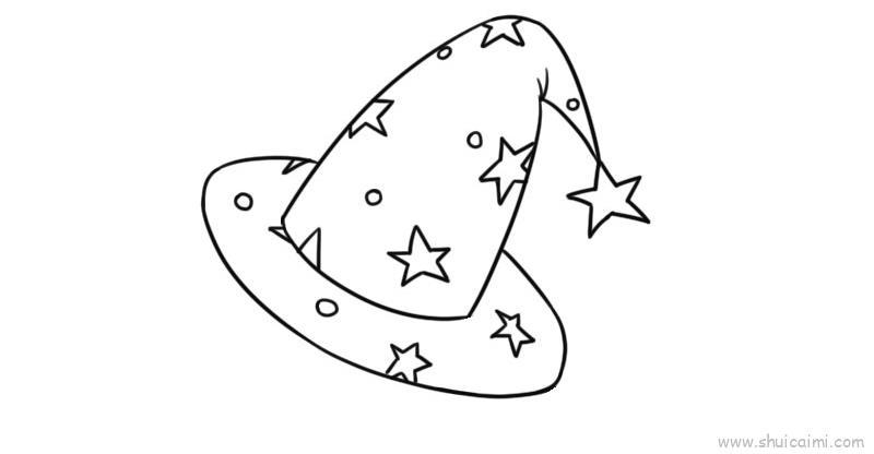 魔法帽儿童画怎么画 魔法帽简笔画简单又好看
