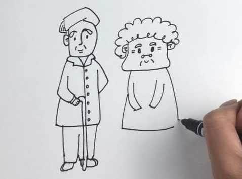 奶奶的简笔画 奶奶的简笔画简单又漂亮