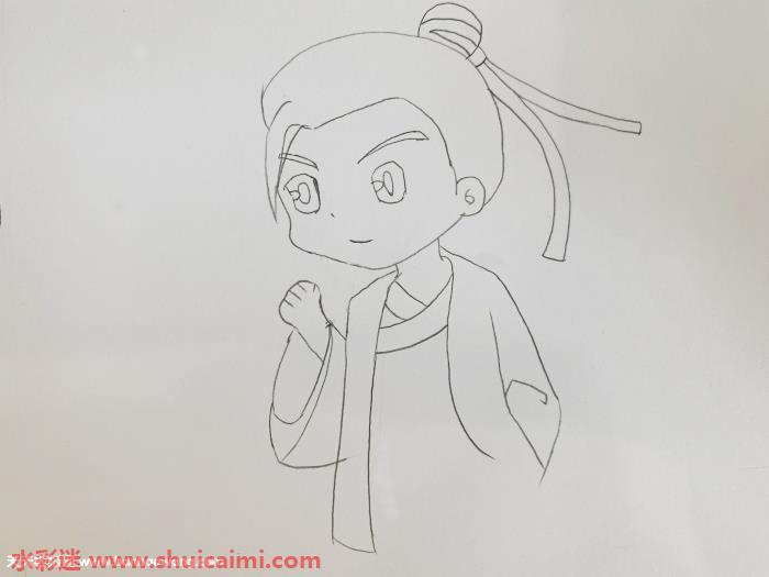 古风男生侧脸怎么画 男生侧脸简笔画步骤图