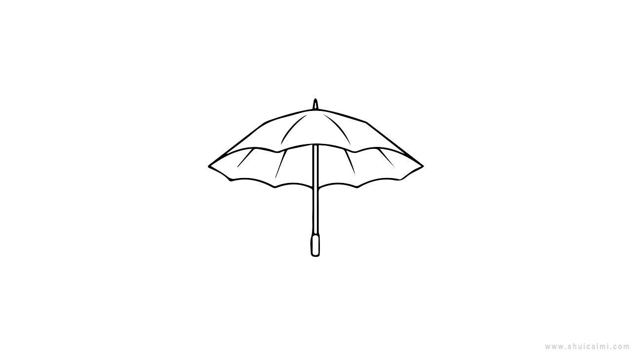 雨伞简笔画怎么画 雨伞简笔画简单又好看