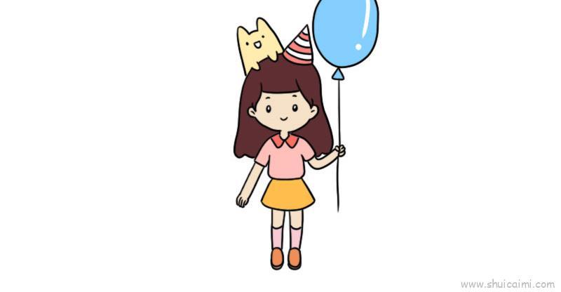 儿童节小朋友装扮儿童画怎么画 儿童节小朋友装扮简笔画顺序