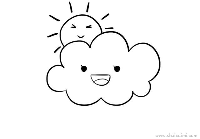 云彩儿童画怎么画 云彩简笔画好看