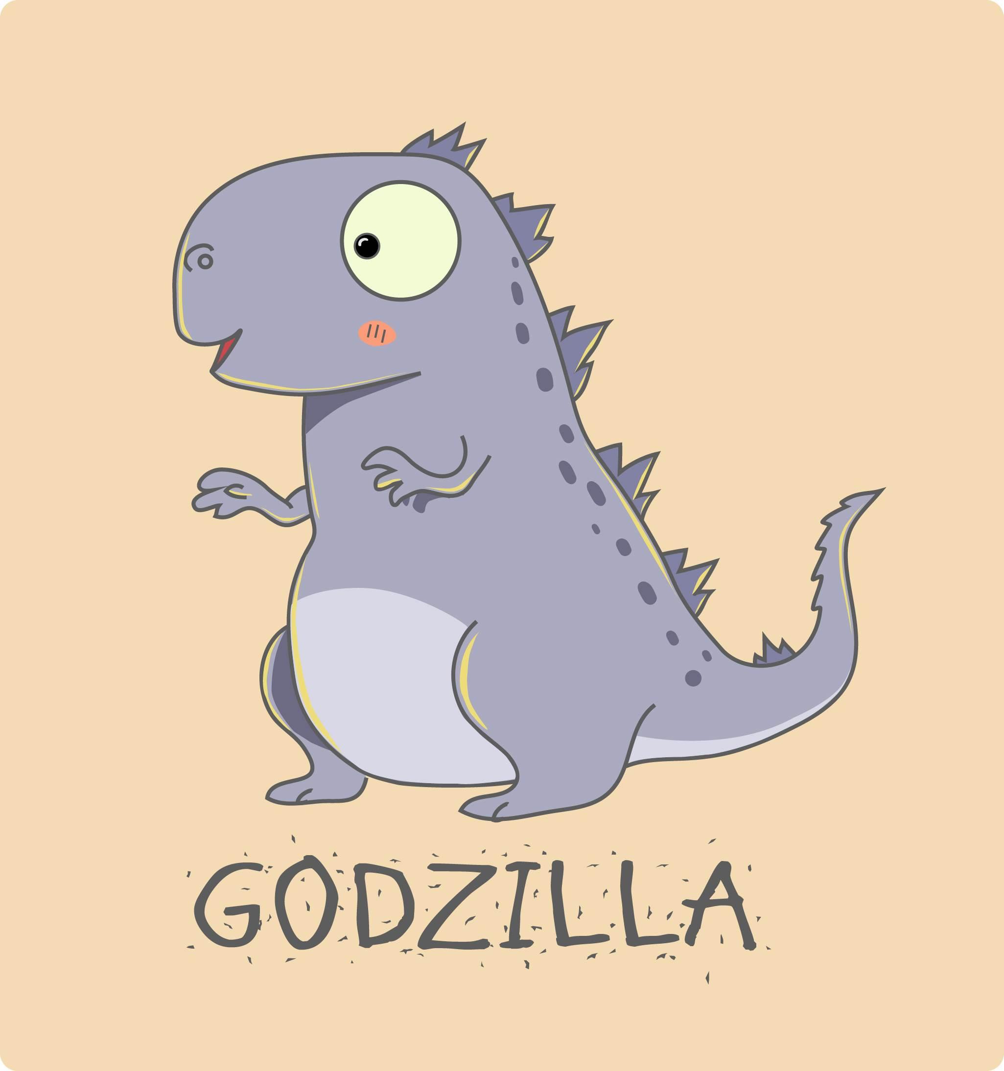 哥斯拉简笔画 哥斯拉简笔画图片大全