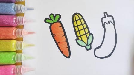 胡萝卜的简笔画 小兔子抱着胡萝卜的简笔画