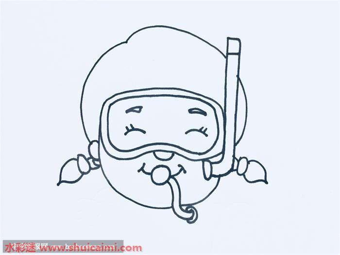 潜水员怎么画 潜水员简笔画简单好看带颜色