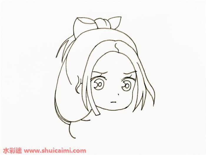 赵丽颖简笔画怎么画图片彩色