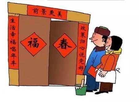 春联简笔画图片大全 春联简笔画图片大全彩色