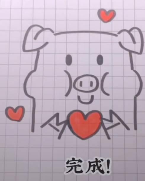 简笔画小猪 简笔画小猪的画法