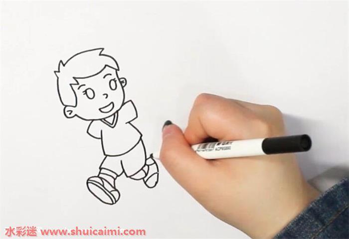 放风筝怎么画 放风筝简笔画简单易画彩色