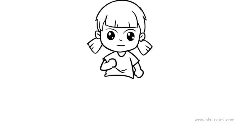 跑步儿童画怎么画 跑步简笔画步骤