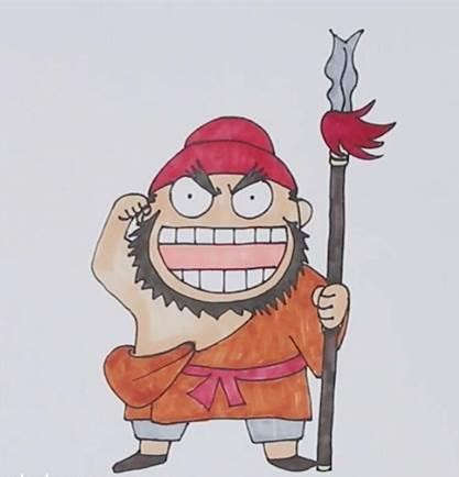 张飞简笔画 张飞简笔画霸气