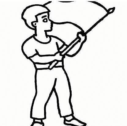 红旗简笔画 红旗简笔画简单又漂亮