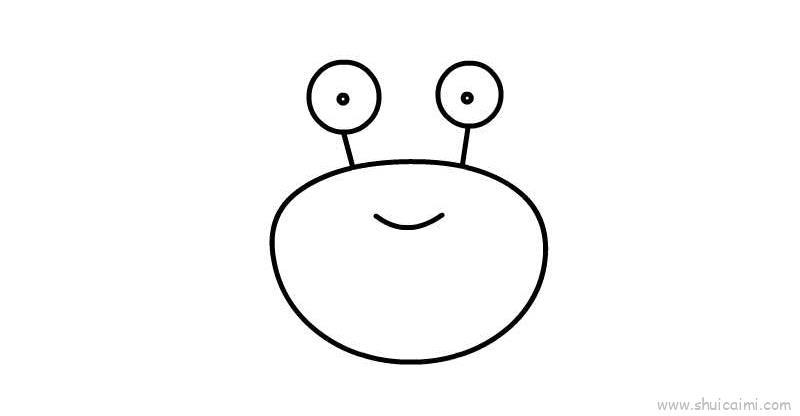 螃蟹儿童画怎么画 螃蟹简笔画顺序