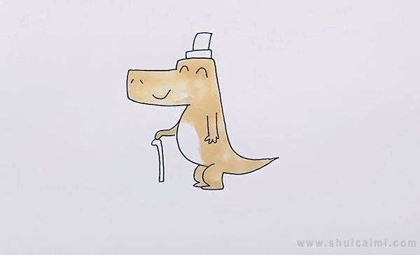 鳄鱼先生简笔画怎么画 鳄鱼先生简笔画顺序