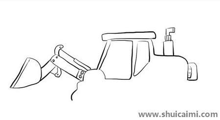 推土机儿童简笔画