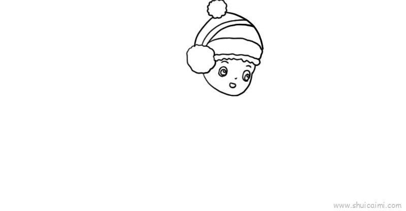 滑雪儿童画怎么画 滑雪简笔画好看