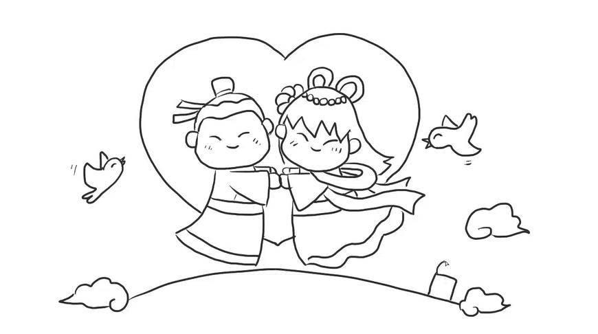 简笔画七夕 七夕简笔画教程