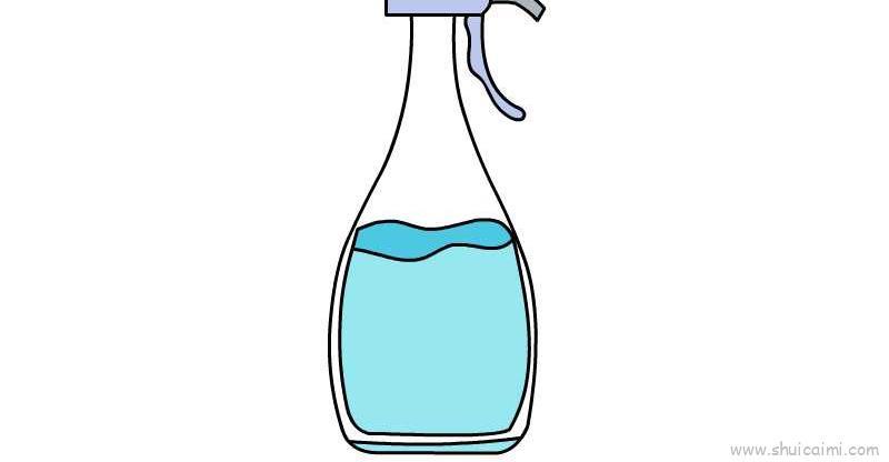 喷雾器儿童画绘画步骤教教学