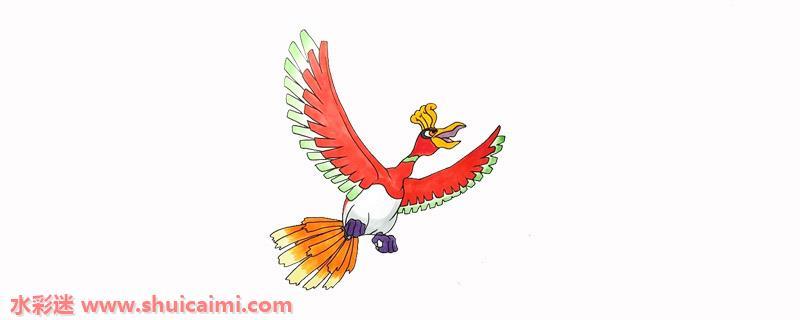 神奇宝贝凤王怎么画 神奇宝贝凤王简笔画图片大全