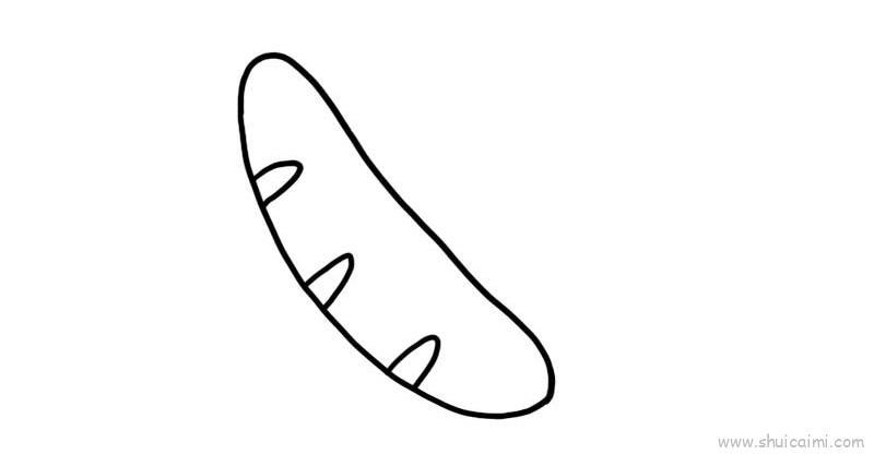 热狗儿童画怎么画 热狗简笔画好看