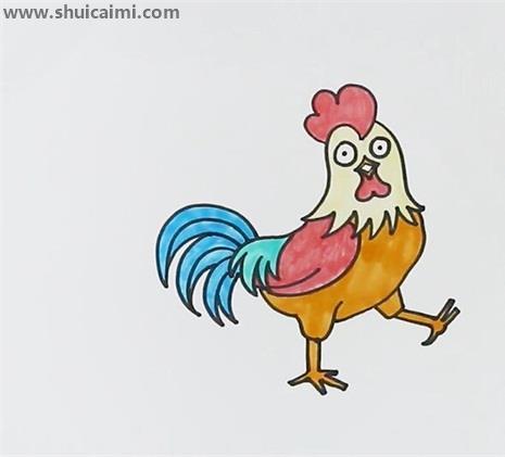 公鸡简笔画怎么画 公鸡简笔画图片