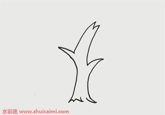 柳树怎么画 柳树简笔画步骤图