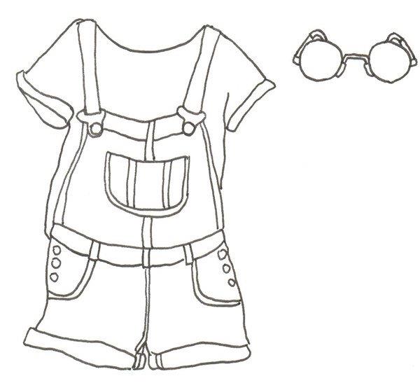 服装搭配的简笔画怎么画 服装搭配的简笔画图片大全