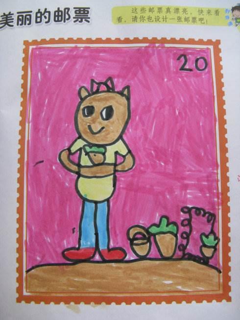 邮票简笔画 邮票简笔画儿童画