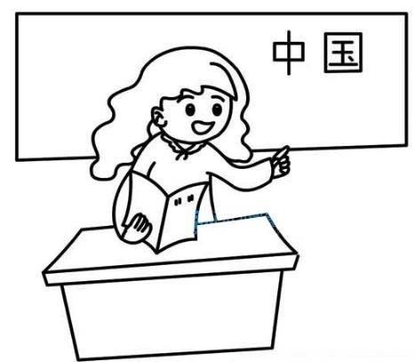 教师简笔画图片大全 讲课的老师简笔画怎么画