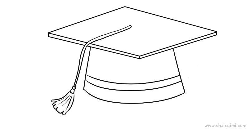 博士帽儿童画怎么画 博士帽简笔画简单又好看