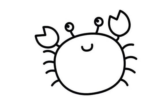 简笔画螃蟹 简笔画螃蟹图片