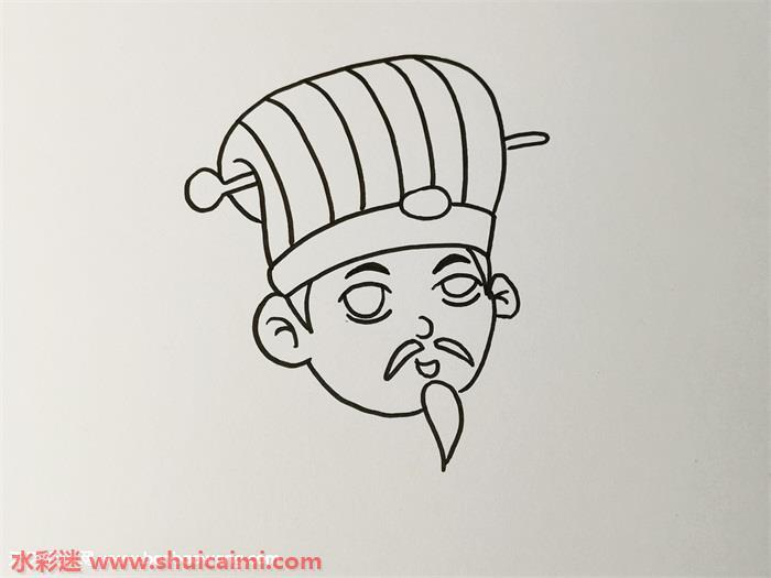 诸葛亮简笔画怎么画图片大全彩色