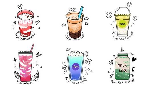 奶茶简笔画 奶茶简笔画彩色