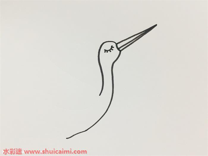 仙鹤怎么画 仙鹤简笔画漂亮卡通