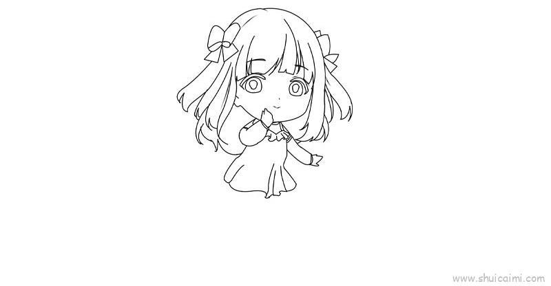 动漫少女儿童画怎么画 动漫少女简笔画简单又好看