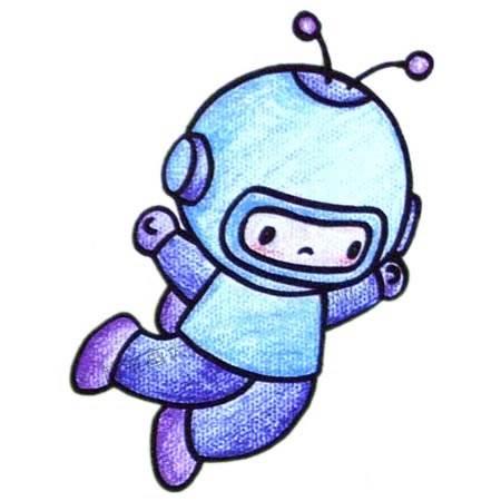 简笔画宇航员 简笔画宇航员涂色