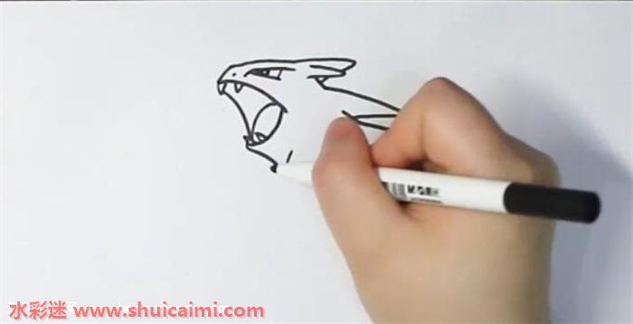 班吉拉怎么画 班吉拉简笔画步骤