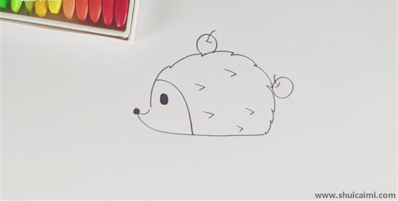 刺猬儿童简笔画怎么画 刺猬儿童画顺序