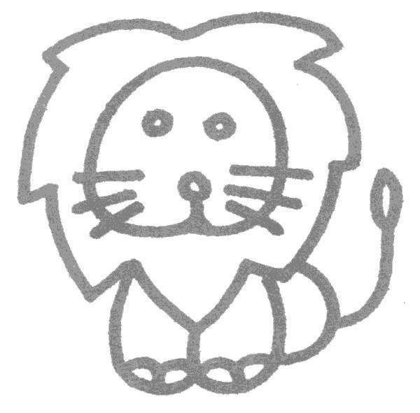 狮子的简笔画 狮子的简笔画简单霸气