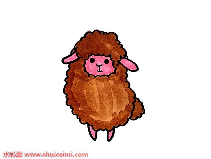 羊驼怎么画 羊驼简笔画简单彩色