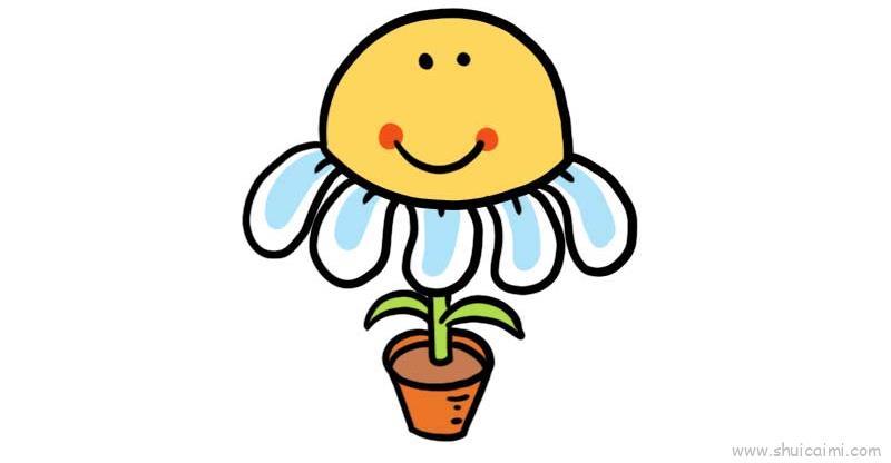 儿童花朵儿童画怎么画 儿童花朵简笔画步骤