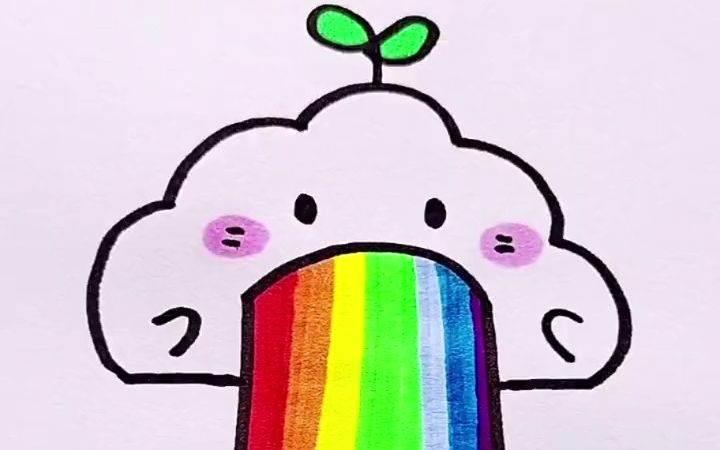彩虹简笔画 彩虹简笔画图片大全