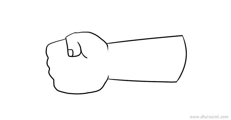 手臂儿童画怎么画 手臂简笔画图片