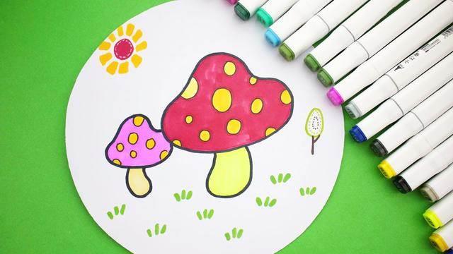 蘑菇简笔画 蘑菇简笔画简单又可爱