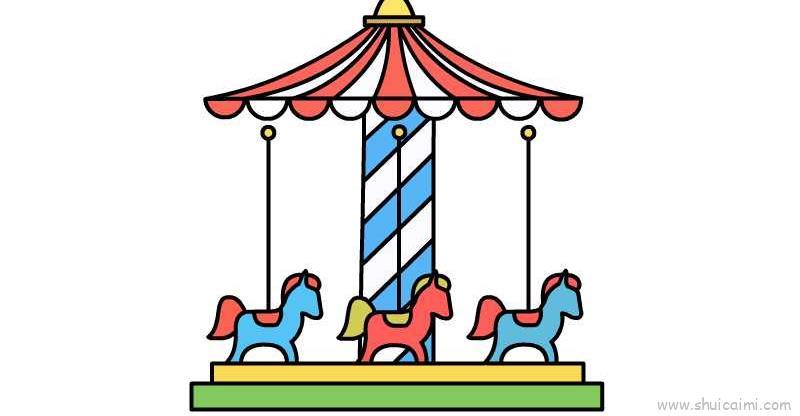 马戏团儿童画怎么画 马戏团简笔画好看