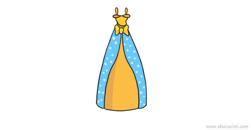 晚礼服儿童画怎么画 晚礼服简笔画好看