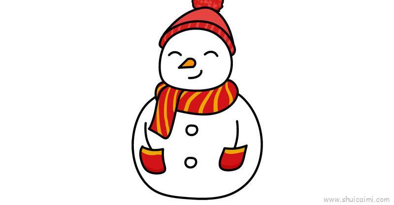 雪人儿童画怎么画 雪人简笔画简单又好看