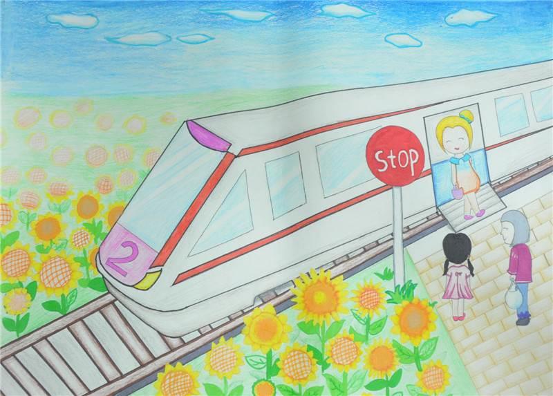 地铁简笔画 地铁简笔画彩色